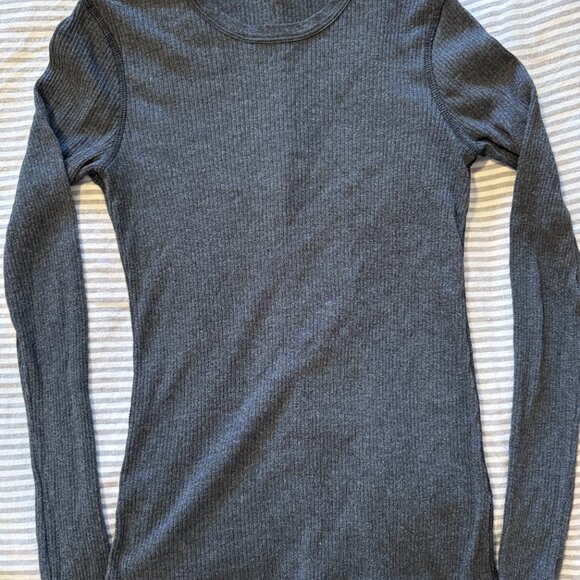 James Perse super soft cotton ribbed long sleeve t-shirt - size 1 - Picture 4 of 4